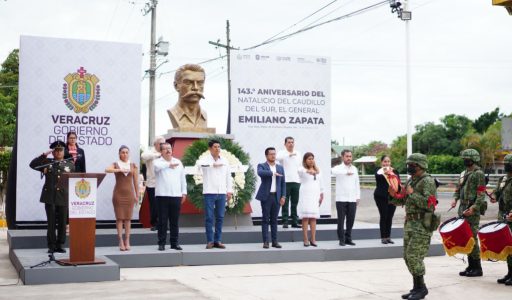 En el 143 aniversario del natalicio de Emiliano Zapata, los valores de lucha y justicia se refuerzan para apoyar a los pueblos