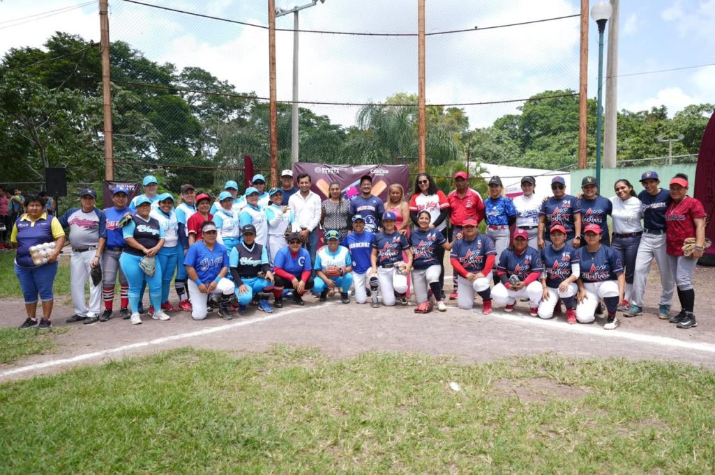 Arranca la primera Liga Municipal de Beisbol Femenil de Emiliano Zapata